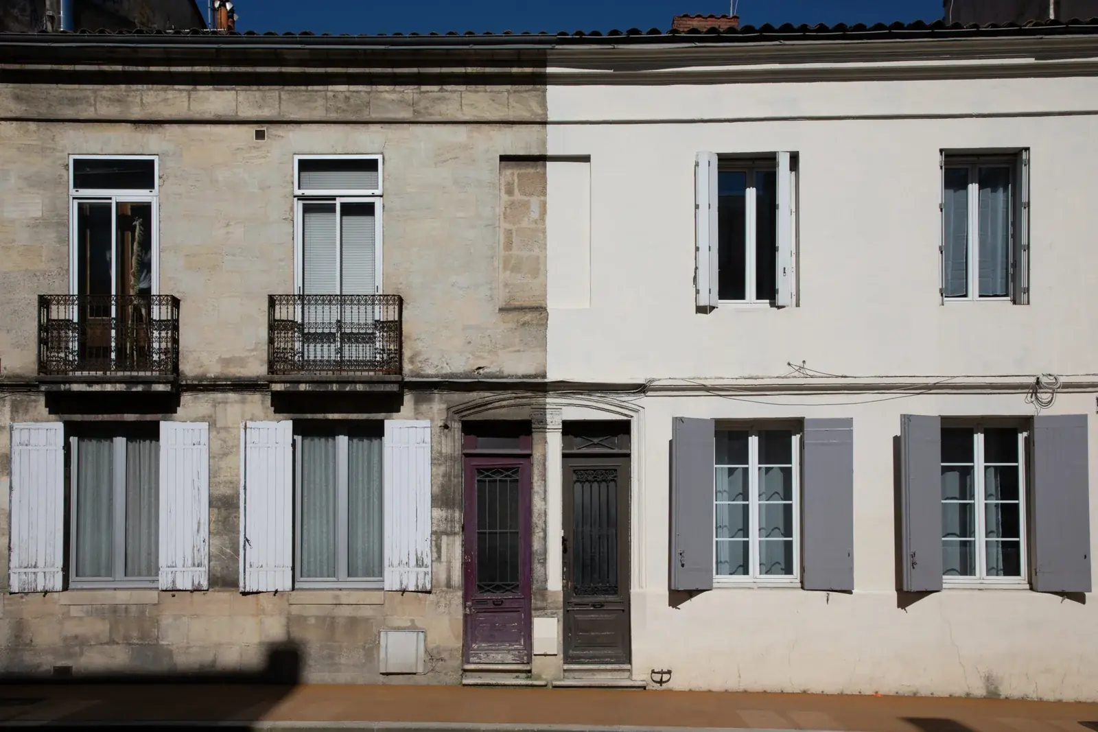 Ravalement de façade avant après réalisé par Expert Isolation